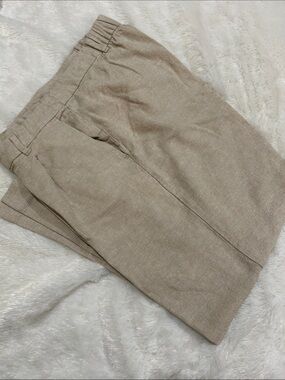 Old Navy Taylor wide leg linen blend trousers
